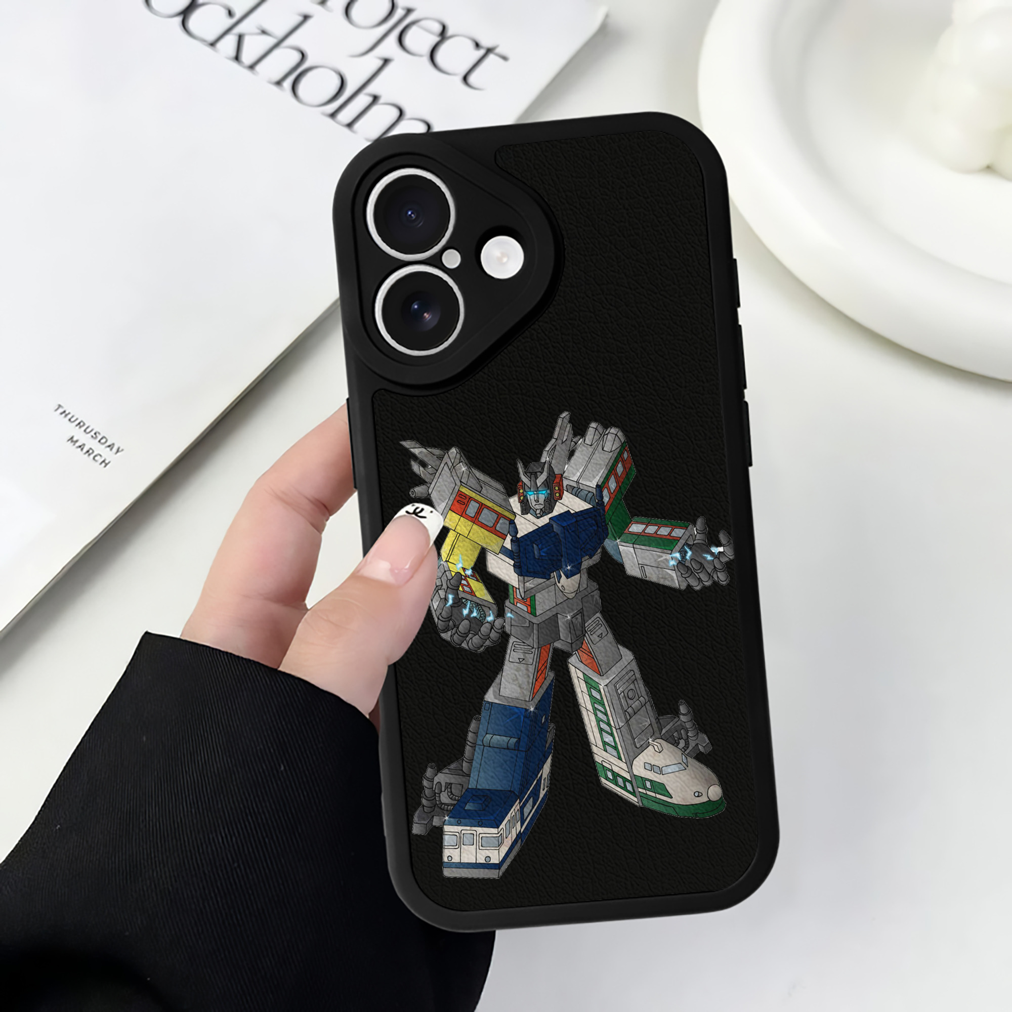 （画像用）  【iPhone 16シリーズ対応】シリコンスマホケース（レザー調） 材質：シリコン